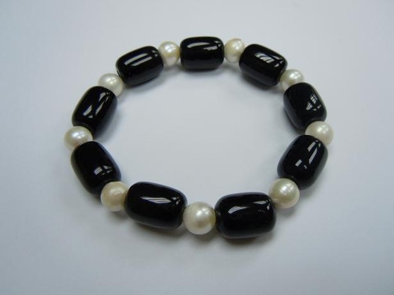 Black Agate+Pearl