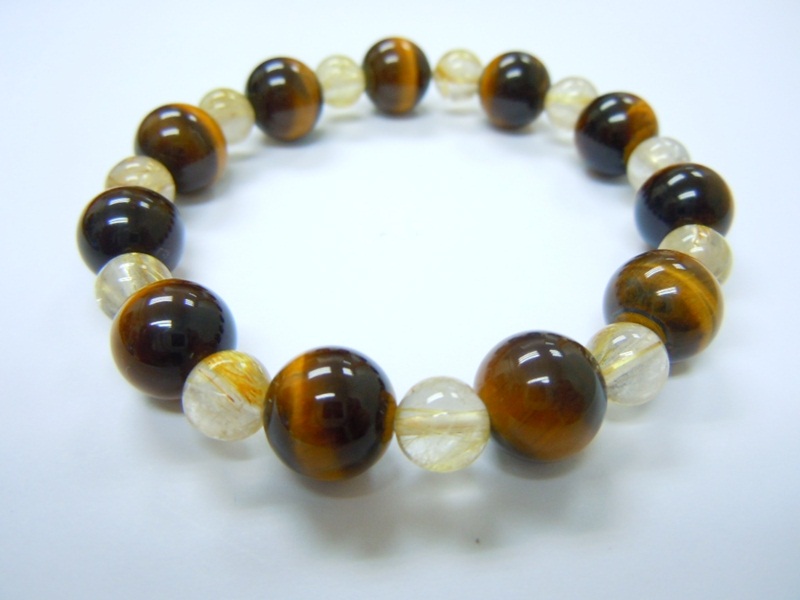 Yellow Tiger Eye+Rutile Quartz