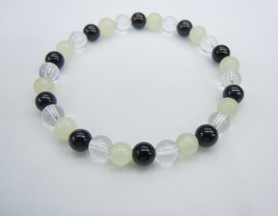 New Jade+Black Agate+Crystal