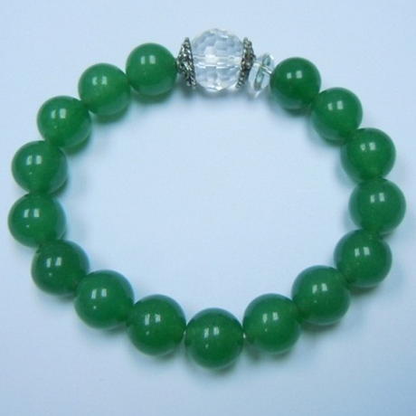 Green Aventurine+Crystal+Metal