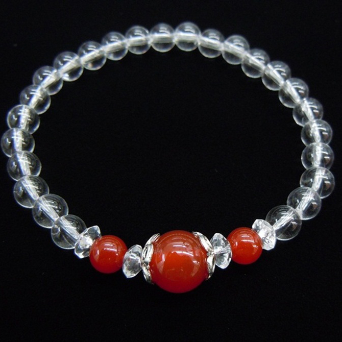 Red Agate+Crystal