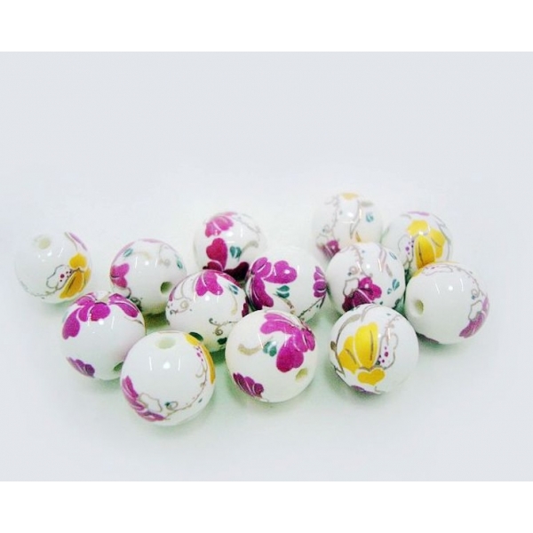 Applique Porcelain Bead