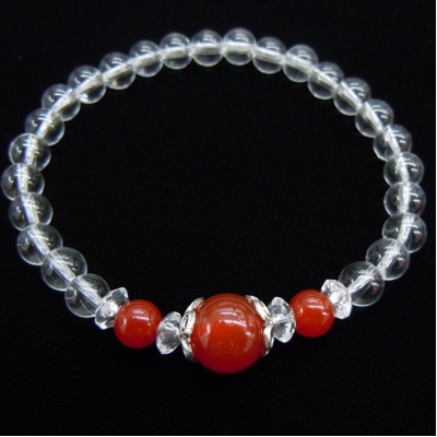 Red Agate+Crystal