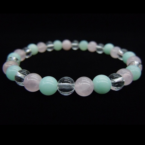 Crystal+Amazonite+Rose Quartz