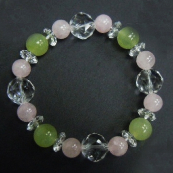 New Jade +Rose Quartz+Crystal