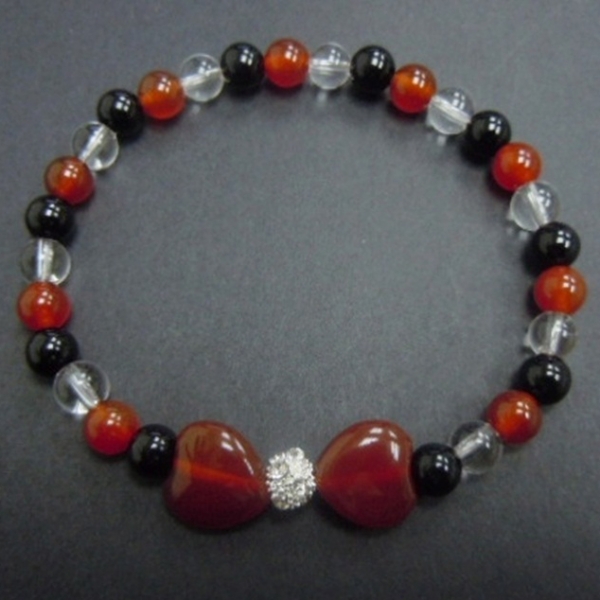 Red Agate+Black Agate+Crystal