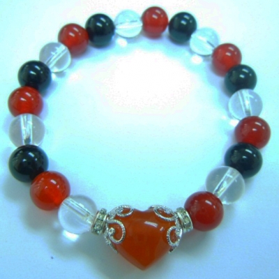 Red Agate+ Black Agate+Crystal