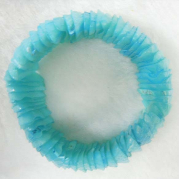 Lt. Blue Shell Bracelet Dyed