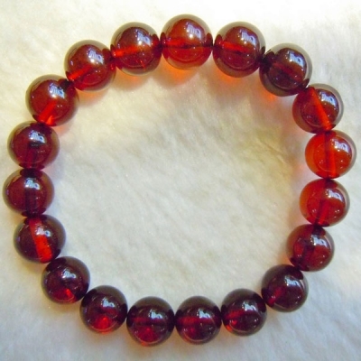 Blood Amber Bracelet