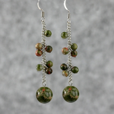 Unakite Earring