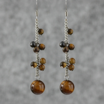 Yellow Tiger Eye Earring